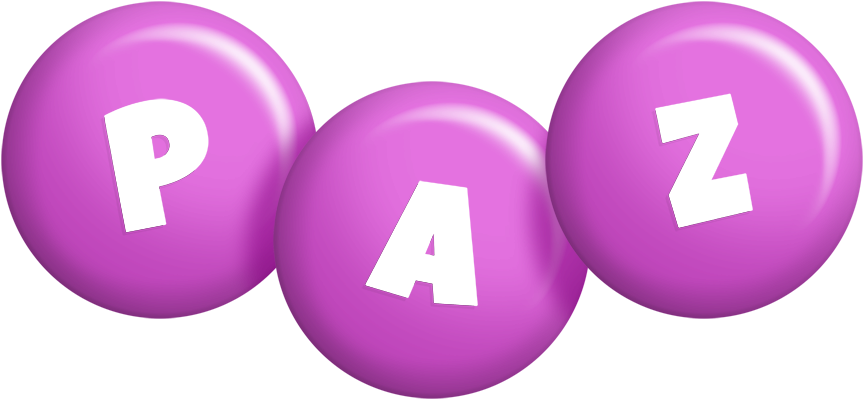 Paz candy-purple logo