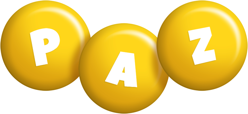 Paz candy-yellow logo