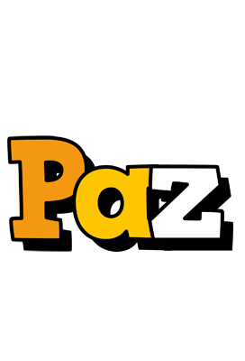 Paz cartoon logo