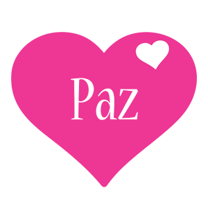 Paz love-heart logo