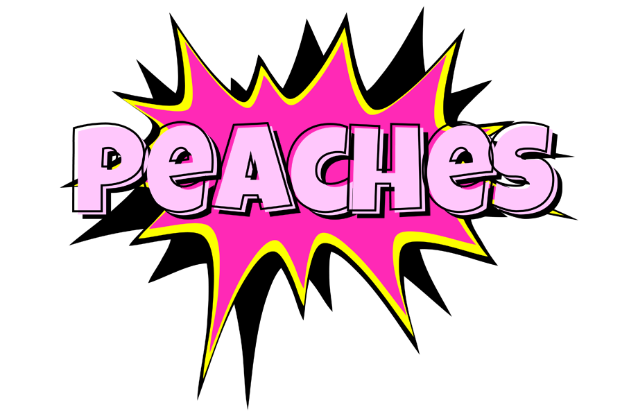 Peaches badabing logo