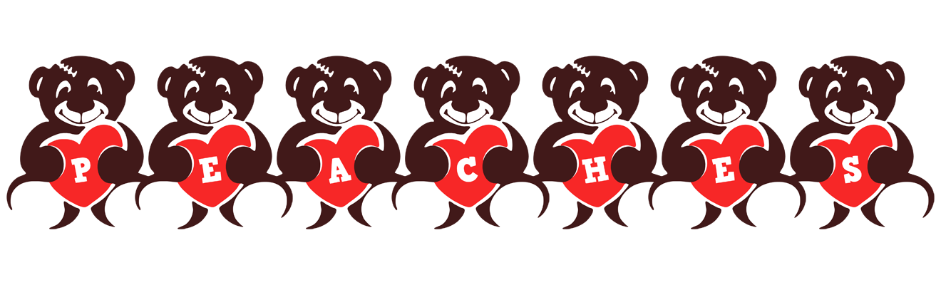 Peaches bear logo