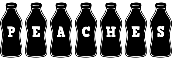 Peaches bottle logo