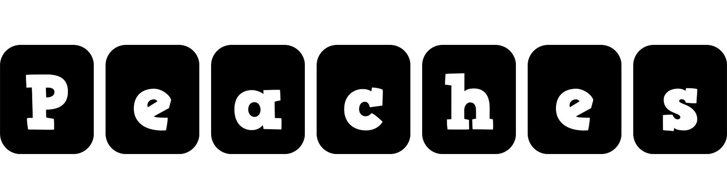 Peaches box logo