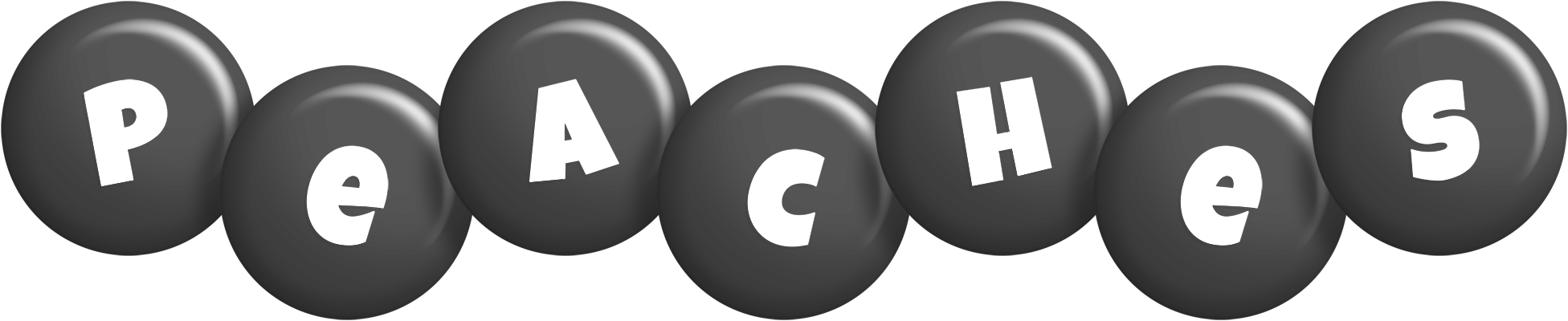 Peaches candy-black logo