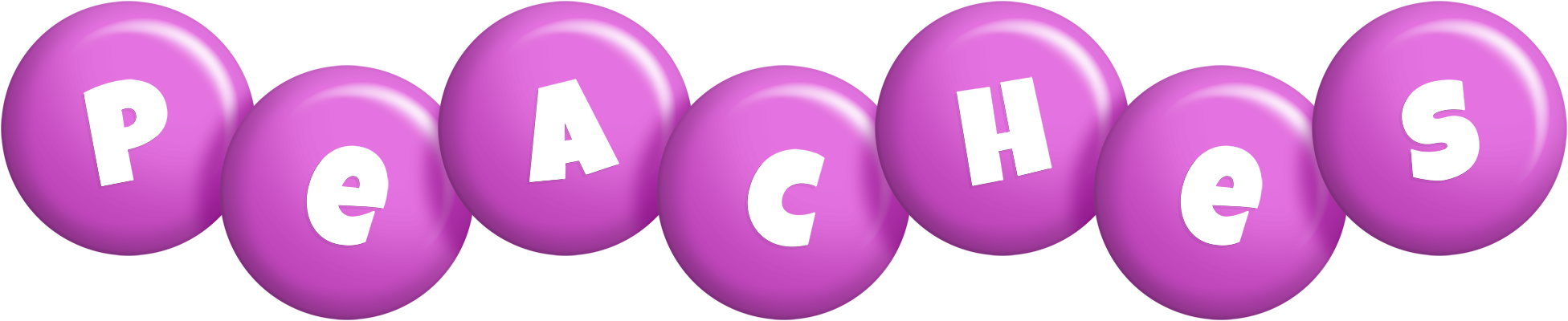 Peaches candy-purple logo