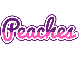 Peaches cheerful logo