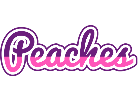 Peaches cheerful logo