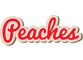 Peaches chocolate logo