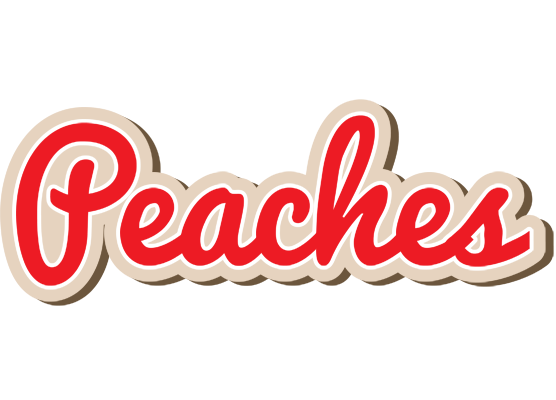 Peaches chocolate logo