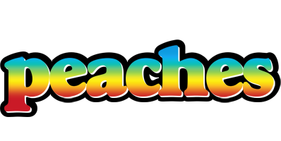 Peaches color logo