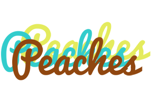 Peaches cupcake logo