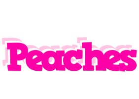 Peaches dancing logo