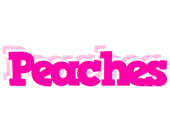 Peaches dancing logo