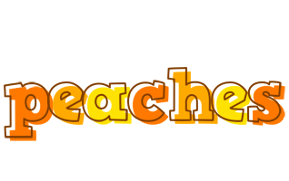 Peaches desert logo