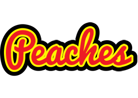 Peaches fireman logo