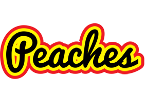 Peaches flaming logo