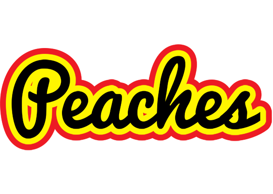 Peaches flaming logo