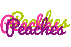 Peaches flowers logo