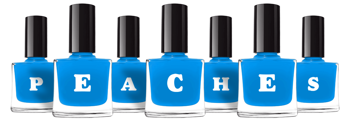 Peaches glossy logo