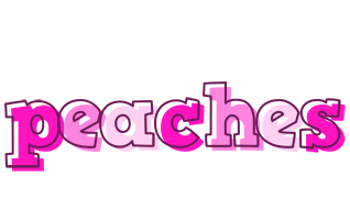 Peaches hello logo