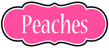 Peaches invitation logo