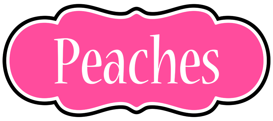 Peaches invitation logo