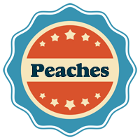 Peaches labels logo