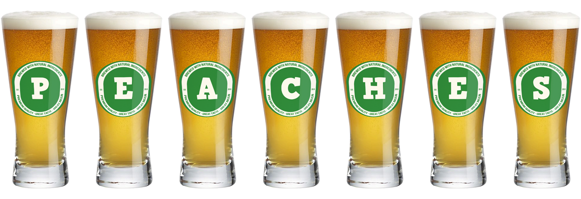 Peaches lager logo