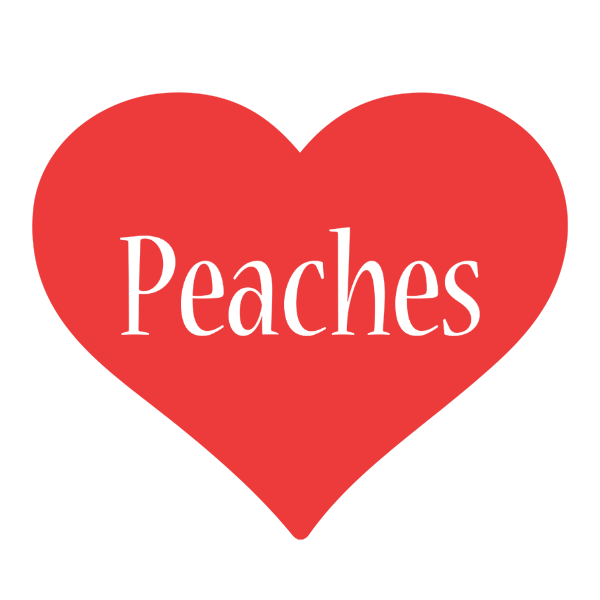 Peaches love logo