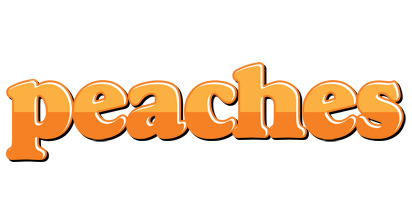 Peaches orange logo