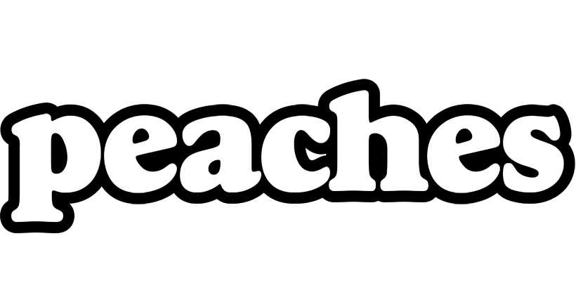 Peaches panda logo