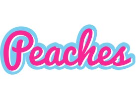 Peaches popstar logo