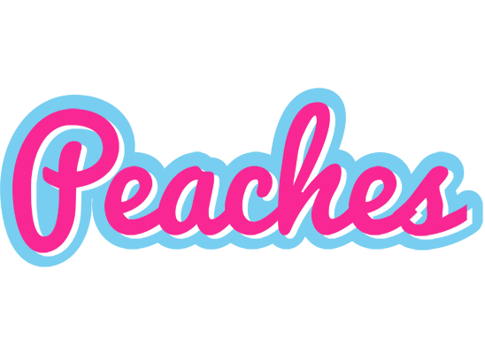 Peaches popstar logo