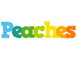 Peaches rainbows logo