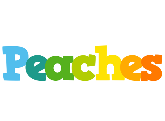 Peaches rainbows logo