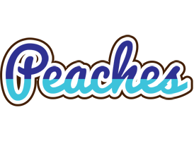 Peaches raining logo