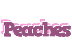 Peaches relaxing logo