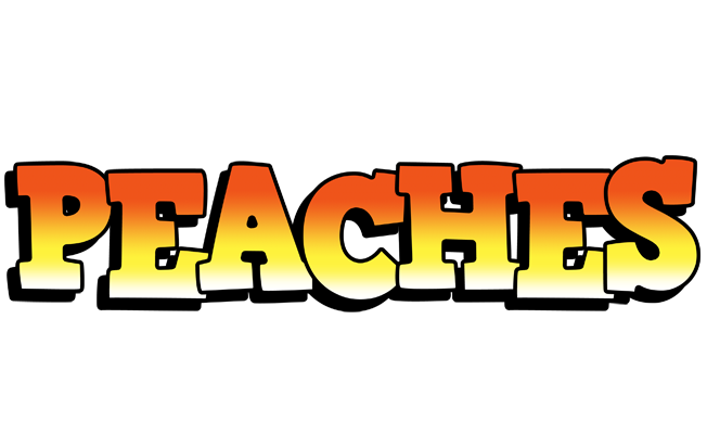 Peaches sunset logo