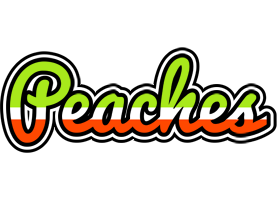 Peaches superfun logo