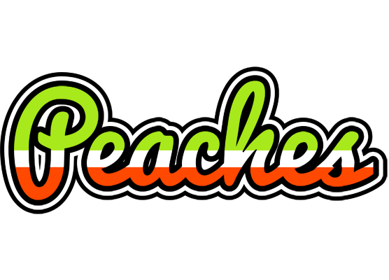 Peaches superfun logo