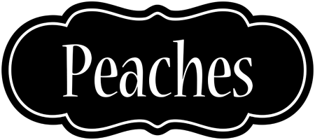 Peaches welcome logo