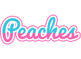 Peaches woman logo