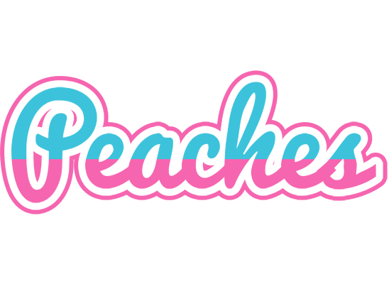 Peaches woman logo