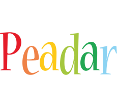 Peadar birthday logo