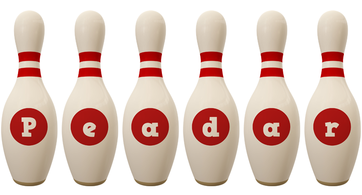 Peadar bowling-pin logo