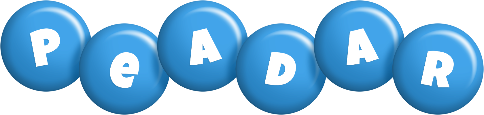 Peadar candy-blue logo