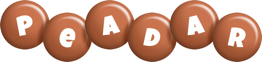 Peadar candy-brown logo