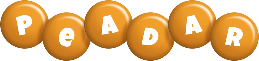 Peadar candy-orange logo