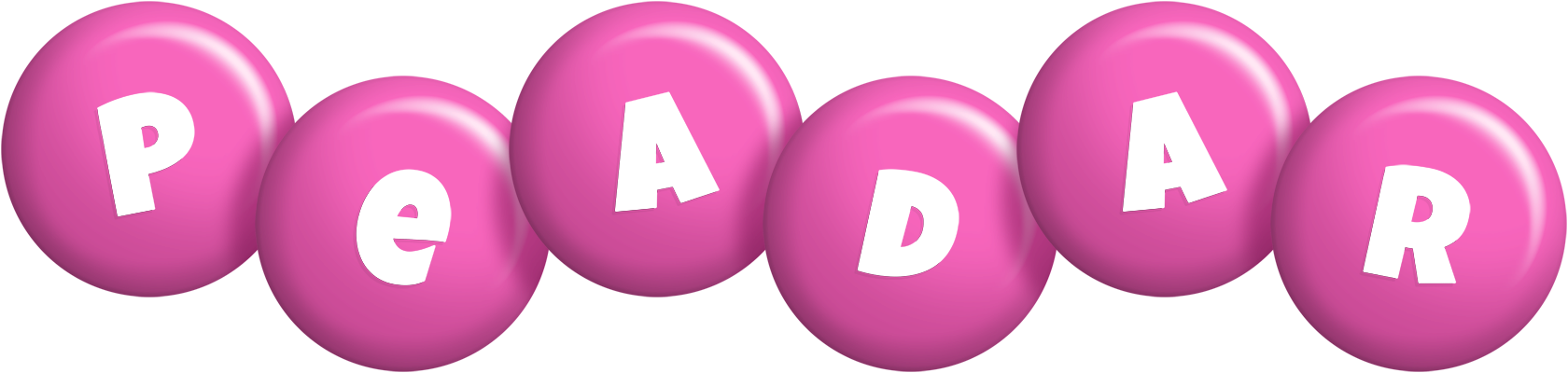 Peadar candy-pink logo